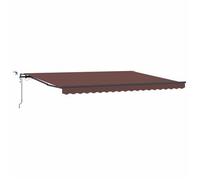 Toldo Retráctil Automático Con Luces Led Burdeos 450x300 Cm Vidaxl