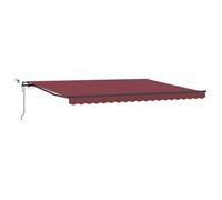 Toldo Retráctil Automático Con Luces Led Marrón 450x300 Cm Vidaxl