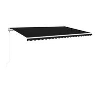 Toldo Retráctil Automático Gris Antracita 500x350 Cm Vidaxl