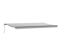 Toldo Retráctil Automático Gris Antracita Y Blanco 600x300 Cm Vidaxl