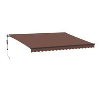 Toldo Retráctil Automático Marrón 450x350 Cm Vidaxl