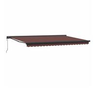 Toldo Retráctil Automático Marrón 500x300 Cm Vidaxl