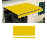 Toldo retráctil de repuesto para patio, lona para refugio solar, tela de sombra para jardín, color amarillo, 20x10ft / 6 x 3 m, protección UV