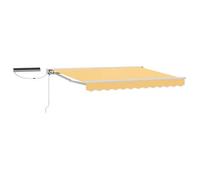vidaXL. Toldo eléctrico extensible, color arena, 4,5 x 3 metros