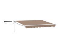 Toldo Retráctil Eléctrico Gris Topo 3,5 X 2,5 M Vidaxl