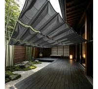 Toldo Retráctil Ondulado 310 x 540 cm (Tamaño Personalizado) - Protección UV 98%, Resistente Al Clima y Desgarro Toldo Curvado Rectangular para Terraza Balcon Jardín, Gris Oscuro