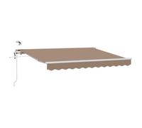 vidaXL Toldo retráctil Topo 400 x 300 cm Poliéster