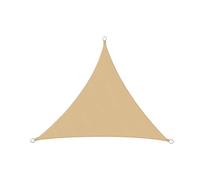 Toldo Vela de Sombra 3x3x3,0m Triangular for Exteriores Tela Oxford Bloque Caqui Recubierto PU