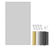 Toldo Vela de Sombra Impermeable 0.5x8M Gris Claro Toldo Vela de Sombra Rectangular,Lona Sombra Exterior Impermeable a Prueba de Viento,para Terraza Balcon Patio Exteriores Jardín