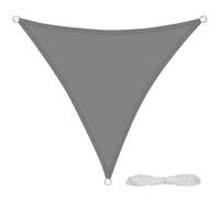 Toldo vela sombra jardin triangular 3,6x3,6x3,6 metros gris