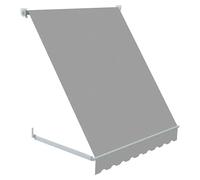 Toldo ventana Essential (Gris, Ancho: 1,2 m, Caída: 1,2 m)