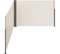 Toldo Zijluifel - Panel divisor extensible - 200 x 600 cm - Poliéster con revestimiento de Polyurethan- Protector solar para terraza en color beige