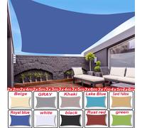 Toldos al aire libre impermeable parasol vela jardín Canopi para terraza coche toldo de lona rectangular piscina refugio solar parasol Sail3x black 300x600cm