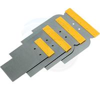 TOLSEN Kit de 4 Espátulas de Carrocero Profesionales - Acero al Carbono #50 Flexible - Juego de Espátulas de 50mm a 120mm para Masilla, Pintura y Resinas