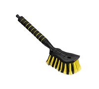ToM PaR Cepillo lavacoches I Cepillo lavacoches con conexión de Agua, de Manguera I Cerdas Bien dispuestas I Cómodo Mango I Coche I Jardín I Paneles fotovoltaicos I Longitud: 44 cm I Amarillo