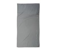 TOM TAILOR Toalla de fitness de microfibra, 70 x 140 cm, 80 % poliéster, 20 % poliamida/microfibra, con costura ribeteada y logotipo en relieve, color gris (Moody Grey)