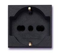 Toma AVE 45390/15TS Schuko Bipasso Negro S45 2P+T 10/16A Color Negro