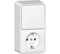 Toma Combinada Vertical Con Placa De Montaje - 417614