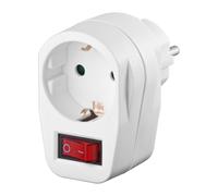 Toma de corriente con contacto de seguridad y interruptor Goobay, 16 A interruptor, 16 A