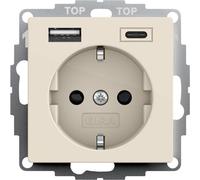 Toma De Corriente De Pared Usb Doble Tipo A/C Con Seguridad Plus - 245901