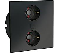 Toma de corriente doble, color mate, para instalación en encimera/placa de conexión múltiple/distribuidor de enchufes