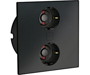 Toma de corriente doble, color mate, para instalación en encimera/placa de conexión múltiple/distribuidor de enchufes