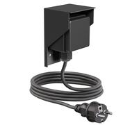Toma de corriente empotrada PIWI para exteriores con cable de 2 m, IP44, 1