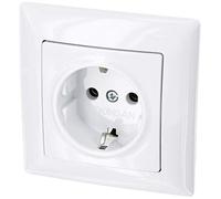 Toma de empotrar, terminal enchufable, todo en uno, serie G1 blanco puro