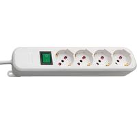 TOMA DE REGLETA BRENNENSTHUL 4 TOMAS BYPASS + SCHUKO (25738)