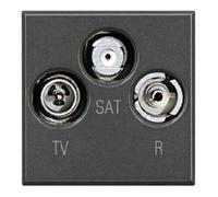 Toma De TV/RD/SAT Derivada Color Antracita B-Ticino Axolute Modelo HS4210D