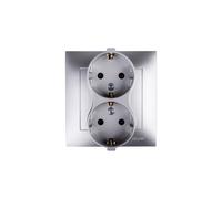 Toma doble SCHUKO 16A IP20 Simon 54 DGSz2Z/43