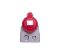 Toma fija 16A 5P 400V roja IP44 P17 TEMPRA PRO 555159