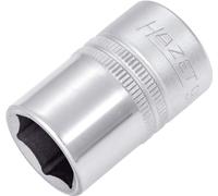 Toma HAZET 900-16 I 12,5 mm de cuadradillo, 16 mm de ancho de llave, con moleteado I Toma con superficie cromada y pulida para manejo manual