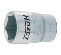 Toma HAZET 900-8 I 12,5 mm de cuadradillo, 8 mm de ancho de llave, con moleteado I Toma con superficie cromada y pulida para manejo manual