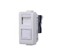 Toma red datos RJ45 compatible Bticino Matix CAT 5E UTP color blanco