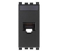 Toma RJ45 Con Conector NetSafe Cat5e Serie Vimar Arkè Gris Cod. 19339.11