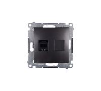 Toma RJ45 simple Cat.6 Simon 54 D61.01/48