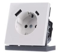 Jung Toma de corriente LS1520-15 CA 16 A 250 V~ con USB tipo A + C SAFETY+
