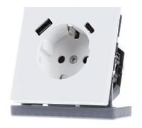 Jung LS1520-15CAWWM Toma de corriente tipo F con USB