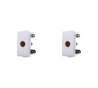 Toma TV directa conector hembra compatible Bticino Matix color blanco