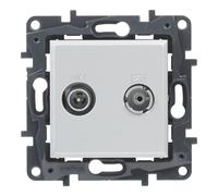 Toma tv-r/sat int aluminio legrand niloe step