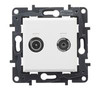 Toma tv sat pasaje blanco legrand niloe step