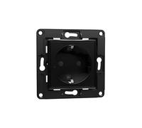 Tomada Schuko Shelly Wall Socket EU Preto 16A