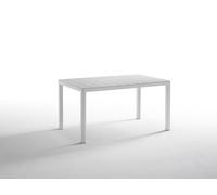 Tomaino - Mesa de jardín extensible de plástico, composición múltiple de 4 hasta 12 plazas, rectangular o cuadrada