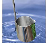Tomamuestras Agua Acero Inoxidable De 250 Ml, Cucharón Muestreo Agua, Longitud Del Mango, Gancho De 1 M Con Asa, Cucharón Líquido Resistente For Pruebas Laboratorio, Industriales Y Ambientales