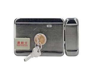 Tomantery Cerradura Electrónica de Alta Seguridad con Entrada sin Llave, Cerradura Antirrobo de Acero Inoxidable para Seguridad del Hogar, Llavero con Identificación de Llave con Tarjeta Magnética,