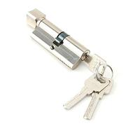 Tomantery Cilindro de Seguridad de Aleación de Aluminio de 70 Mm, 3 Llaves | Cilindro de cerrojo de repuesto universal, diseño antiperforación y antiganzamiento, para puertas metálicas de madera