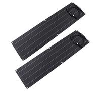 Tomantery de Paneles Solares con 2 Paneles Portátiles y Controlador de Cargador para Uso en Exteriores en Vehículos Recreativos, Cabinas y Embarcaciones, Fabricado con PET
