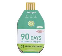 Tomantery Registrador de Datos de Temperatura USB Resistente Al Agua Desechable para Transporte en Cadena de Frío 18000 Entradas de Datos Material ABS (90 días)