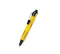 Tombow AirPress | Bolígrafo 0,7 mm. Tecnología de aire comprimido: escribe boca abajo, sobre papel húmedo y hasta -5 °C | Cuerpo amarillo, grip de goma | Tinta Negra